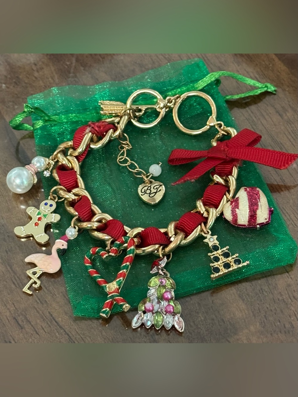 Betsey Johnson Holiday Whimsy Charm Bracelet